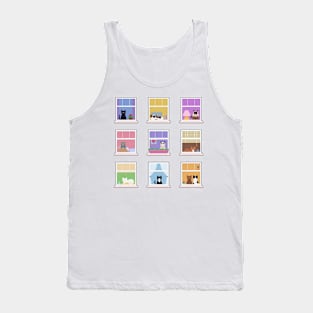 Cats Building Tank Top